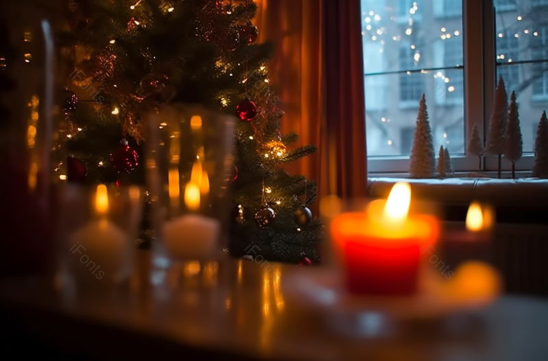 室内温暖氛围圣诞节欢庆节日拍摄,高清,摄影图,摄影图片,图片大全,摄影图免费下载